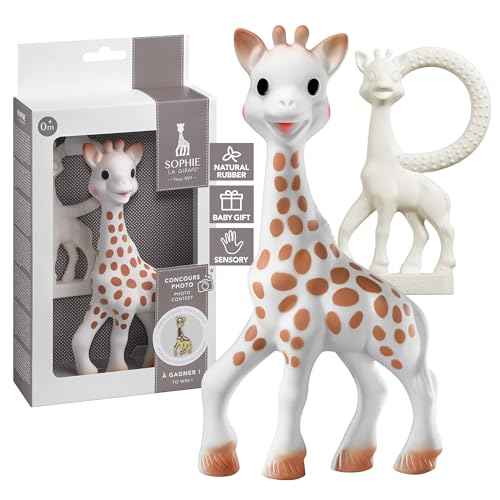 Sophie la Girafe, mordedor sensorial de caucho natural para bebé desde 3 meses