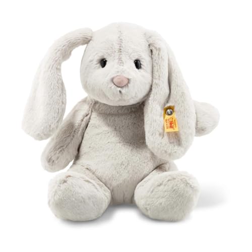 Steiff Hoppie, conejo de peluche de 20 cm lavable a máquina, compañero duradero para bebé