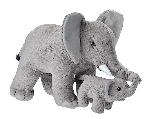 Wild Republic Mamá y Bebé Elefante (38 cm)