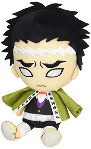 Peluche chibi oficial de Gyomei Himejima de Demon Slayer de Bandai de 15 cm