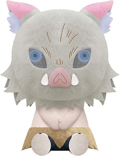 Peluche oficial de Inosuke Hashibira de Demon Slayer de Banpresto de 20 cm