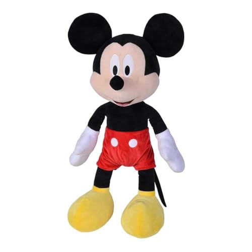 Simba Toys - Peluche Grande Disney Mickey Mouse, Material Suave y Agradable, 100% Original, Apto para Niños y Niñas de Todas Las Edades - 61 cm