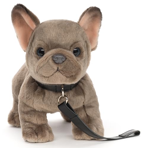 Uni-Toys Bulldog Francés con correa (26 cm)