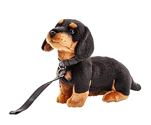 Uni-Toys Perro Salchicha con correa (27 cm)