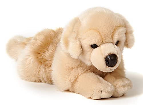 Living Nature Perro de Peluche Golden Retriever, Peluche para Bebé, Niño y Adulto, Blandito y Realista, Regalo para Niñas, Niños y Bebés, Animales de Juguete, 20 cm