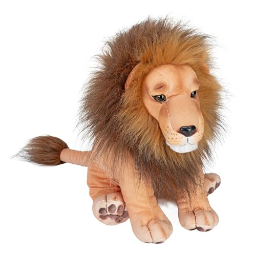 Peluche de león realista Wild Republic Artist Collection de 38 cm