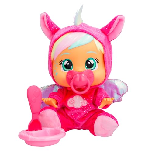 BEBÉS LLORONES Loving Care Fantasy Hannah | Muñeca bebé Que Llora lágrimas de Verdad con Pijama y 3 Accesorios - Juguete y Regalo para Niños y Niñas de 3 Años o Más