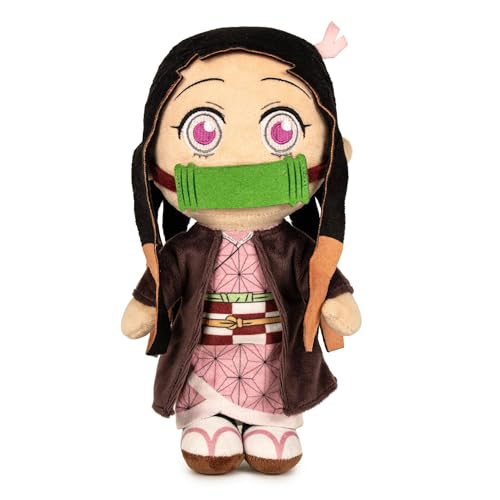 Peluche oficial de Nezuko de Demon Slayer de Play by Play de 27 cm con ojos grandes