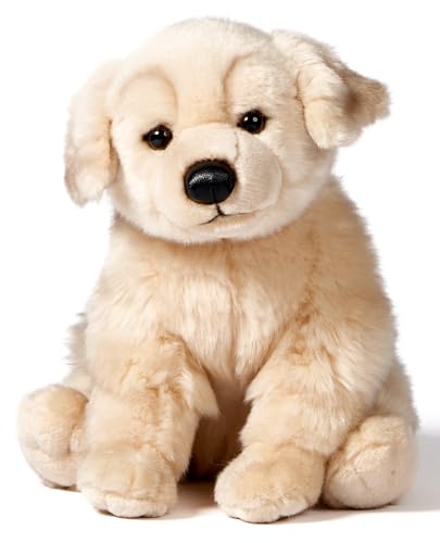 Peluche de Golden Retriever sentado Uni-Toys de 25 cm, realista