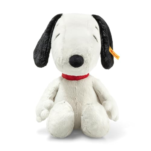 Steiff Peluche Snoopy, Peluche Adorable, para niños y niñas, bebés a Partir de 0 Meses, Friends, Peluche 30 cm, Blanco, 024702
