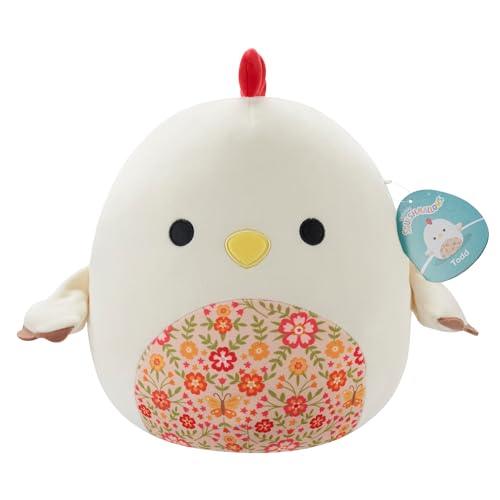 Squishmallows Todd el Gallo 30 cm, tamaño grande para abrazar