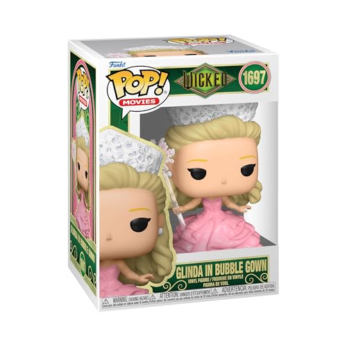 Funko Pop! Movies Wicked Glinda in Bubble Gown, figura de vinilo de 9,5 cm