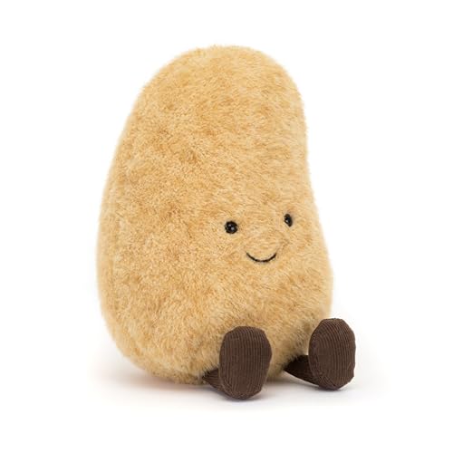 Jellycat Amuseables patata, peluche divertido de la línea de comida con cara de la marca
