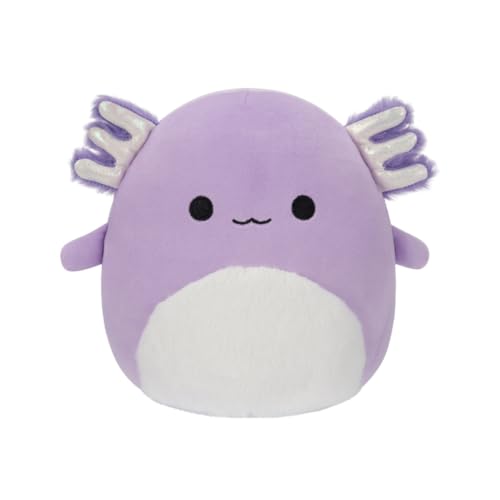 Peluche Squishmallow Mónica la ajolote morada de 20 cm
