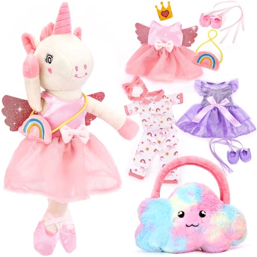 hahaland Unicornio para vestir 10 en 1 (con ropa)