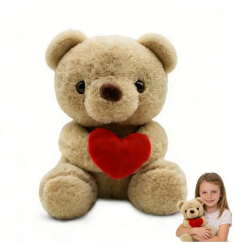 Fouvin Oso de peluche con corazón (regalo emotivo)