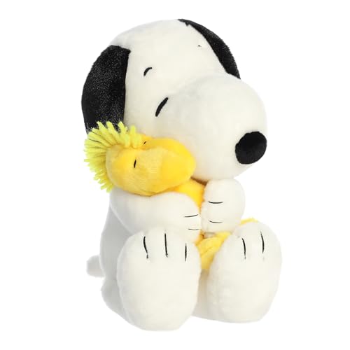 Aurora Adorable Peanuts Big Hugs Snoopy & Woodstock Animal de Peluche, Juguetes con Licencia Oficial para Todos los Fans de Snoopy, Regalo nostálgico para Adultos y Celebraciones de cumpleaños, 12
