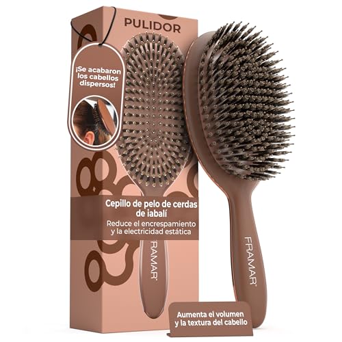 FRAMAR — Cepillo de cerdas de jabalí para pelo fino
