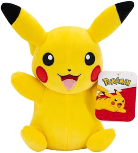 Pokémon Peluche Pokemon Pikachu - 20 cm de altura - amarillo/rojo - Peluche oficial para niños a partir de 2 años