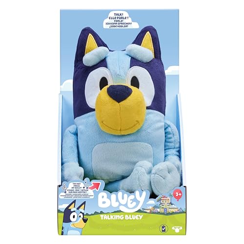 Bluey parlante 33 cm Moose Toys peluche oficial licencia BBC Studios