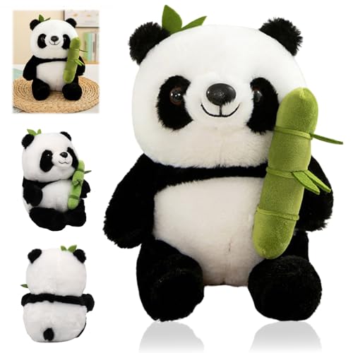 VIDSTW Panda Kawaii con bambú (~25 cm, lavable)