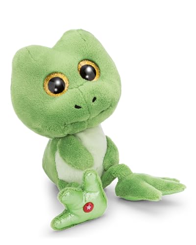 NICI GLUBSCHIS Peluche Rana Jummi, 15 cm, Verde, Animal de Peluche Suave para abrazar y Jugar, para niños y Adultos, Idea de Regalo - 63026