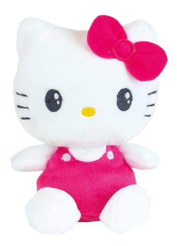 Jemini - Peluche de Hello Kitty (13 cm), diseño de Peluche, Lavable, con Licencia Oficial Sanrio, Juguete de Despertar Kawaii, Desde el Nacimiento, Idea de Regalo para niños, cumpleaños, Navidad